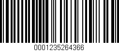 Código de barras (EAN, GTIN, SKU, ISBN): '0001235264366'