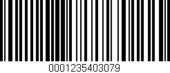 Código de barras (EAN, GTIN, SKU, ISBN): '0001235403079'