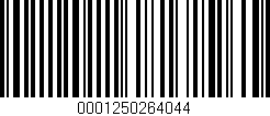 Código de barras (EAN, GTIN, SKU, ISBN): '0001250264044'