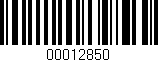 Código de barras (EAN, GTIN, SKU, ISBN): '00012850'