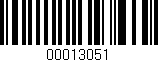 Código de barras (EAN, GTIN, SKU, ISBN): '00013051'