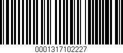 Código de barras (EAN, GTIN, SKU, ISBN): '0001317102227'