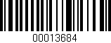 Código de barras (EAN, GTIN, SKU, ISBN): '00013684'