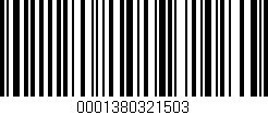 Código de barras (EAN, GTIN, SKU, ISBN): '0001380321503'