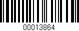 Código de barras (EAN, GTIN, SKU, ISBN): '00013864'