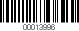 Código de barras (EAN, GTIN, SKU, ISBN): '00013996'