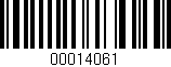 Código de barras (EAN, GTIN, SKU, ISBN): '00014061'