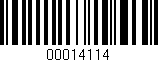 Código de barras (EAN, GTIN, SKU, ISBN): '00014114'