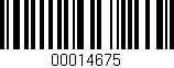 Código de barras (EAN, GTIN, SKU, ISBN): '00014675'