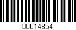 Código de barras (EAN, GTIN, SKU, ISBN): '00014854'
