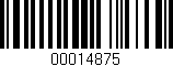 Código de barras (EAN, GTIN, SKU, ISBN): '00014875'