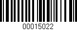 Código de barras (EAN, GTIN, SKU, ISBN): '00015022'