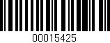 Código de barras (EAN, GTIN, SKU, ISBN): '00015425'