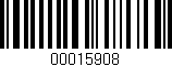 Código de barras (EAN, GTIN, SKU, ISBN): '00015908'