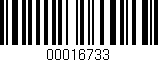 Código de barras (EAN, GTIN, SKU, ISBN): '00016733'