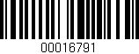 Código de barras (EAN, GTIN, SKU, ISBN): '00016791'