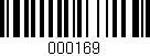 Código de barras (EAN, GTIN, SKU, ISBN): '000169'