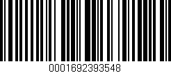 Código de barras (EAN, GTIN, SKU, ISBN): '0001692393548'