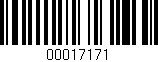 Código de barras (EAN, GTIN, SKU, ISBN): '00017171'