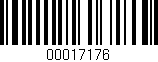 Código de barras (EAN, GTIN, SKU, ISBN): '00017176'