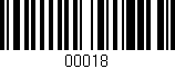 Código de barras (EAN, GTIN, SKU, ISBN): '00018'