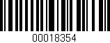Código de barras (EAN, GTIN, SKU, ISBN): '00018354'