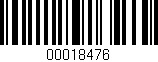 Código de barras (EAN, GTIN, SKU, ISBN): '00018476'