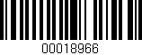 Código de barras (EAN, GTIN, SKU, ISBN): '00018966'