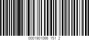 Código de barras (EAN, GTIN, SKU, ISBN): '0001901086_151_2'