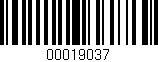 Código de barras (EAN, GTIN, SKU, ISBN): '00019037'