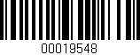 Código de barras (EAN, GTIN, SKU, ISBN): '00019548'
