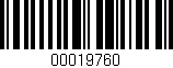 Código de barras (EAN, GTIN, SKU, ISBN): '00019760'