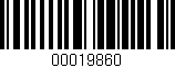 Código de barras (EAN, GTIN, SKU, ISBN): '00019860'