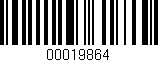 Código de barras (EAN, GTIN, SKU, ISBN): '00019864'