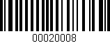 Código de barras (EAN, GTIN, SKU, ISBN): '00020008'