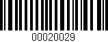 Código de barras (EAN, GTIN, SKU, ISBN): '00020029'