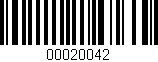 Código de barras (EAN, GTIN, SKU, ISBN): '00020042'