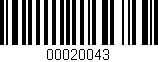 Código de barras (EAN, GTIN, SKU, ISBN): '00020043'