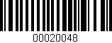 Código de barras (EAN, GTIN, SKU, ISBN): '00020048'