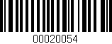 Código de barras (EAN, GTIN, SKU, ISBN): '00020054'