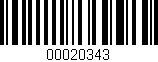 Código de barras (EAN, GTIN, SKU, ISBN): '00020343'
