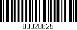 Código de barras (EAN, GTIN, SKU, ISBN): '00020625'