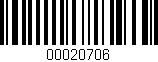 Código de barras (EAN, GTIN, SKU, ISBN): '00020706'