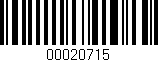 Código de barras (EAN, GTIN, SKU, ISBN): '00020715'