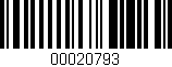 Código de barras (EAN, GTIN, SKU, ISBN): '00020793'