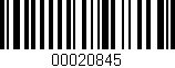 Código de barras (EAN, GTIN, SKU, ISBN): '00020845'