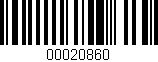 Código de barras (EAN, GTIN, SKU, ISBN): '00020860'