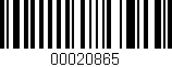 Código de barras (EAN, GTIN, SKU, ISBN): '00020865'