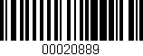 Código de barras (EAN, GTIN, SKU, ISBN): '00020889'