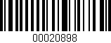 Código de barras (EAN, GTIN, SKU, ISBN): '00020898'